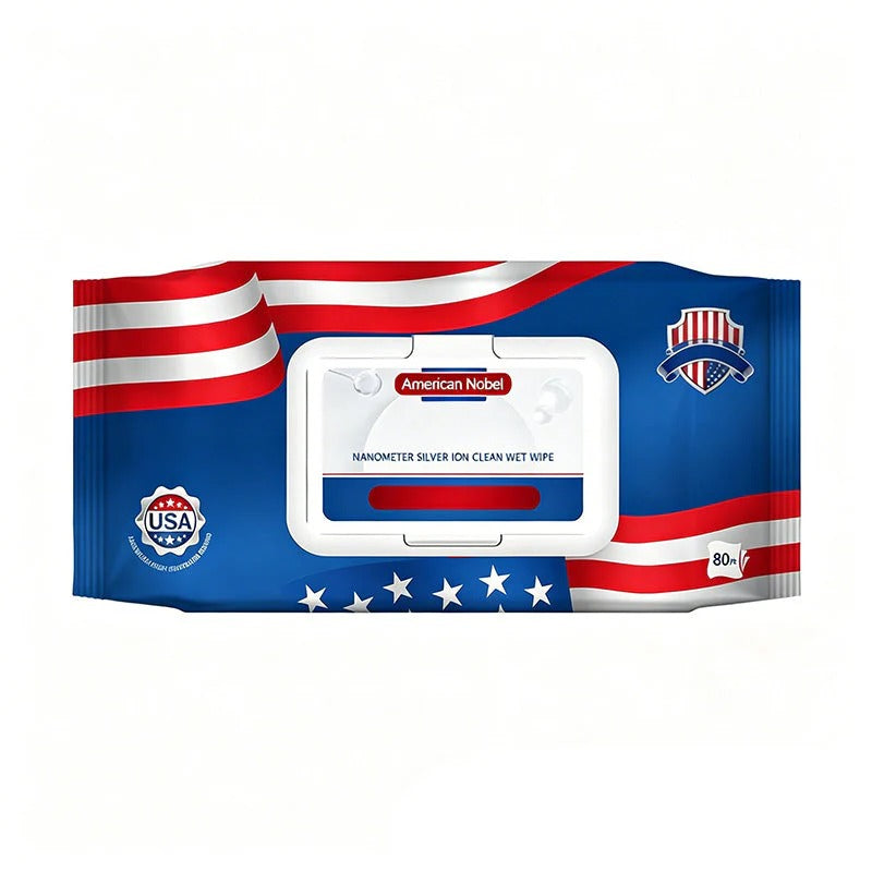 US Nano Silver Ion Ultra-Clean-doekjes(80 Vellen/pak)