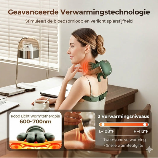 De beste draagbare nekmassager – 3 keer meer ontspanning!