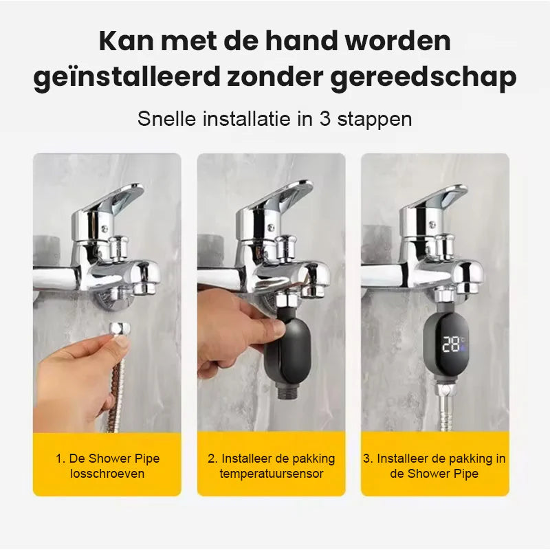 Slimme Douche Temperatuurweergave