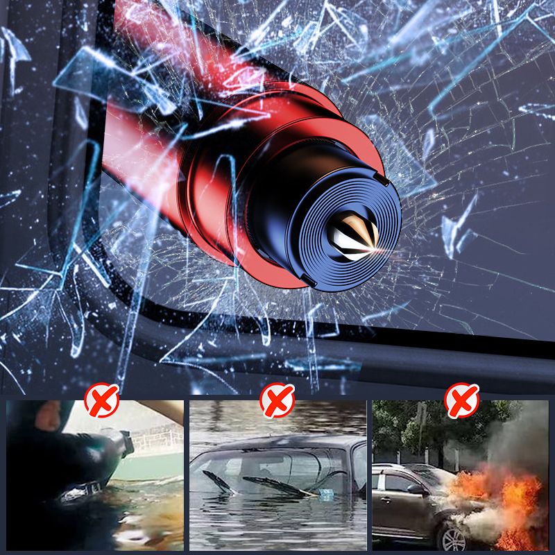 Nødhammer + seleskærer