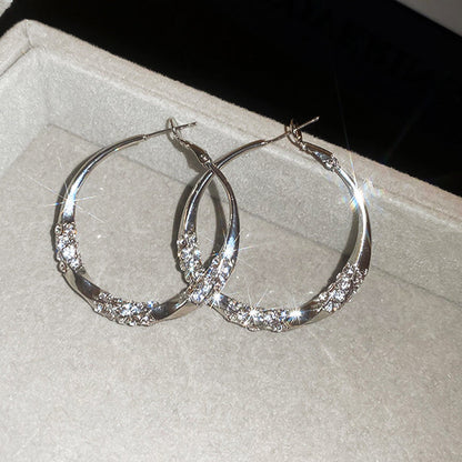 Zirkonia Elegance Cirkel Oorbellen