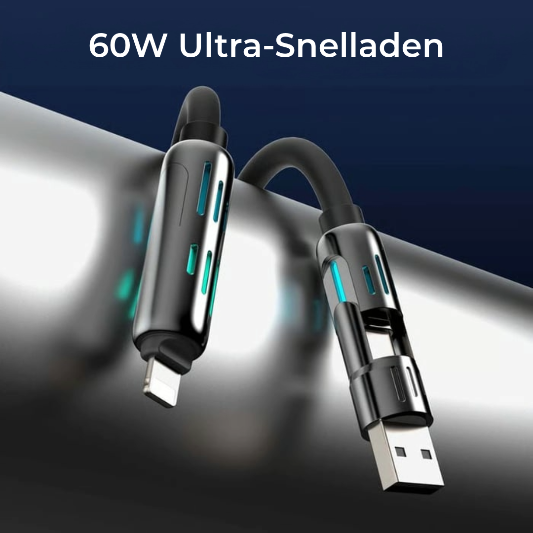 4-In-1 Oplaadkabel
