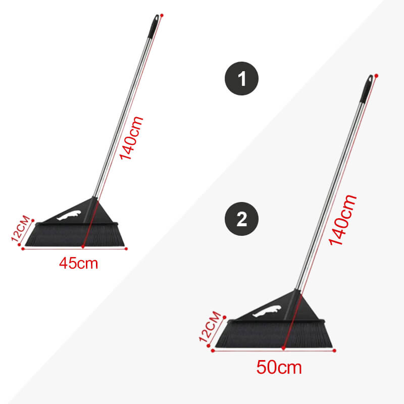 Robust havekost med hårde børster