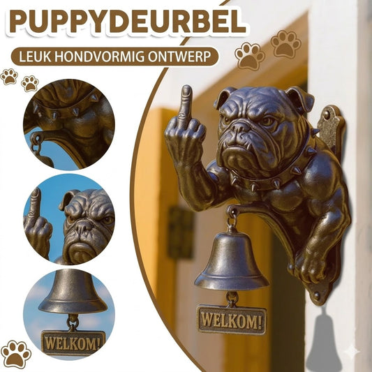 Vintage Hond DeurbelDecoratie
