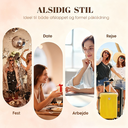 Elegant halskæde med guldblomstervedhæng