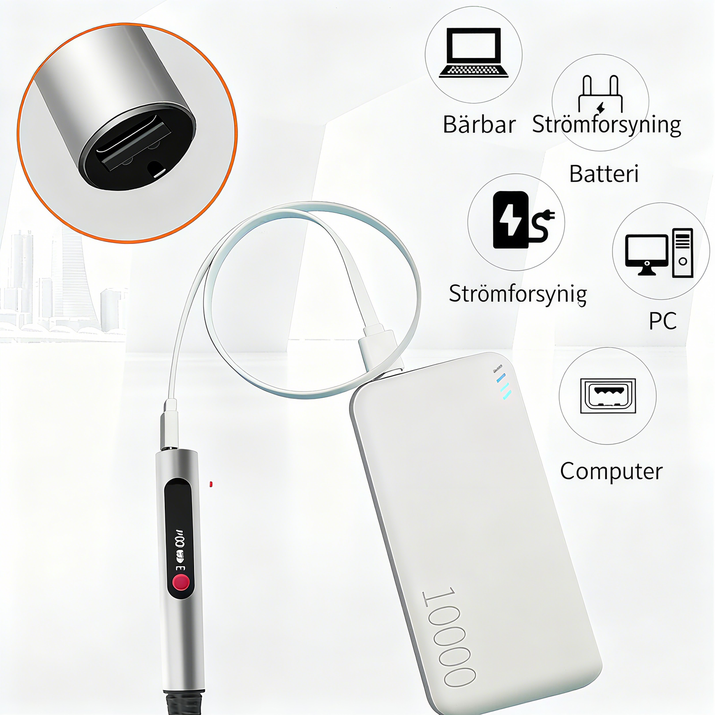 Elektrisk graveringspen-sæt, 32 dele