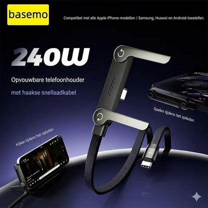 2-in-1 Snellaadkabel met Houder