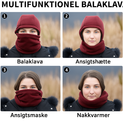 Unisex vinter varm halsmaske ørebeskyttelse hel hue
