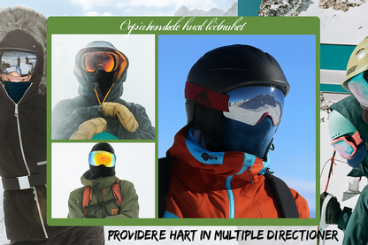 Unisex vinter varm halsmaske ørebeskyttelse hel hue