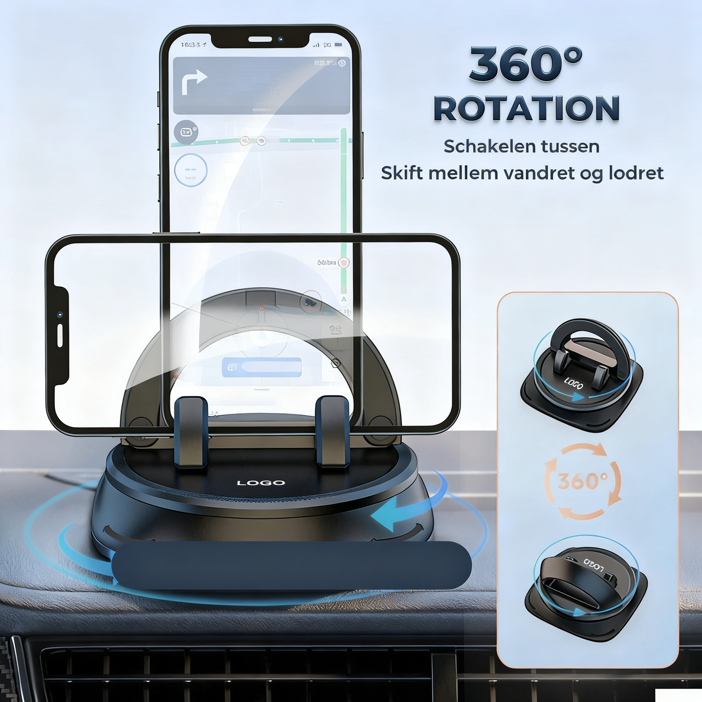Dashboard Navigation Telefonholder