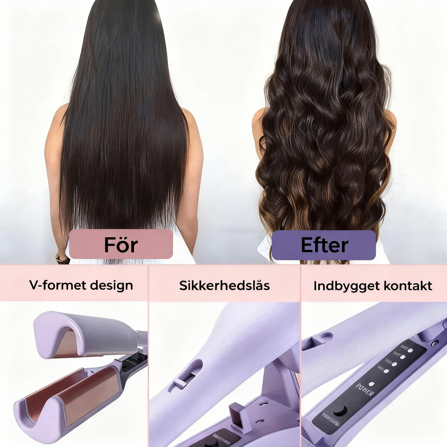 V-formet bølgekrøllejern